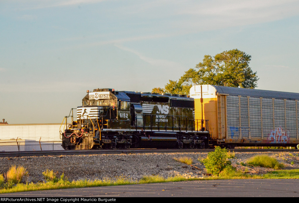 NS SD40-2 Locomotive in the yard